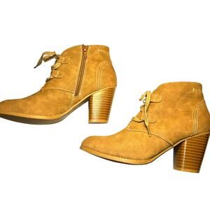 NWOT Axxiom 7.5 Brown Women's Ankle Boots 3 Inch Heel Shoes 7 1/2 New No Tag